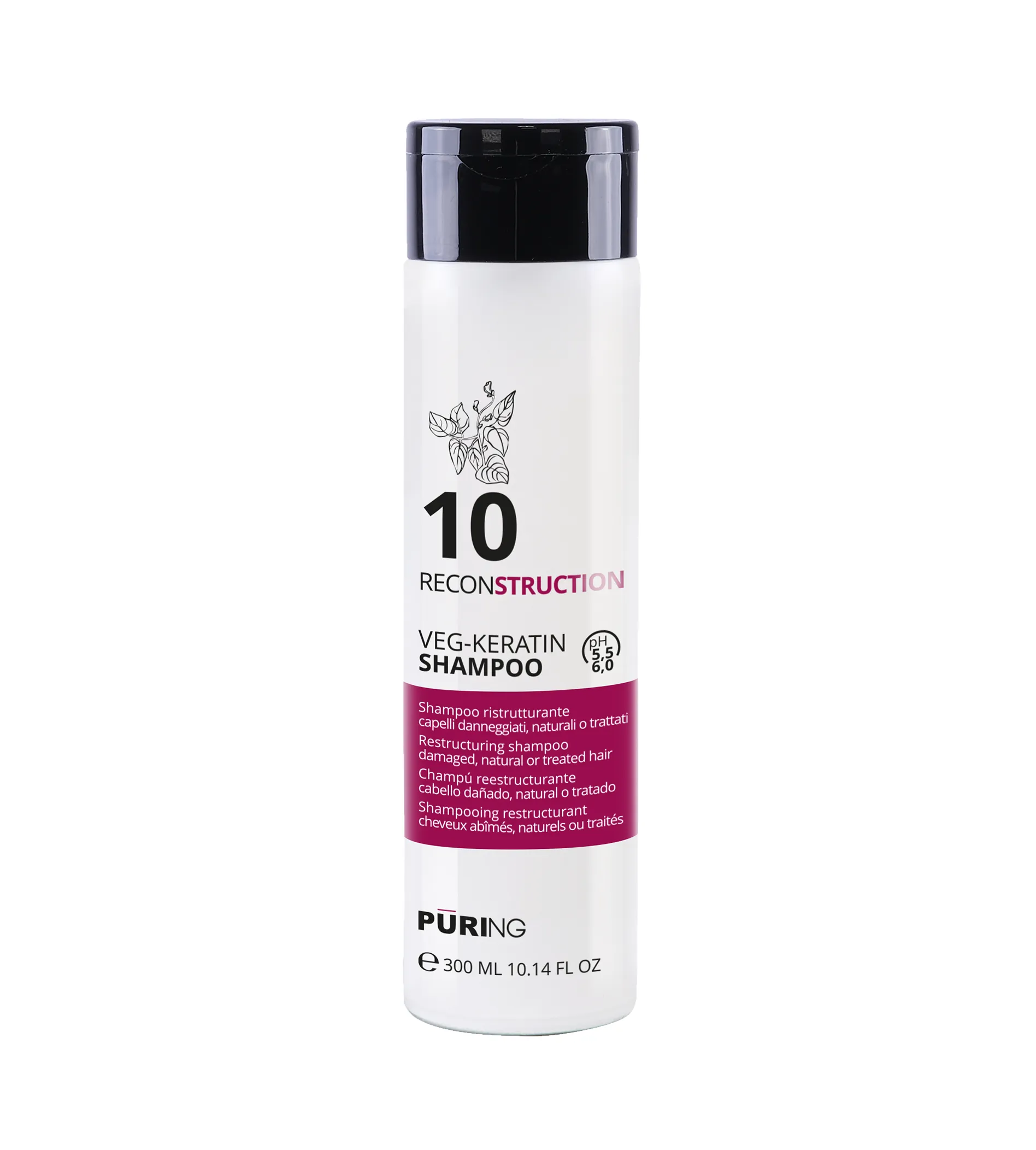 PURING 10 Reconstruction Veg-Keratin Shampoo 300ml