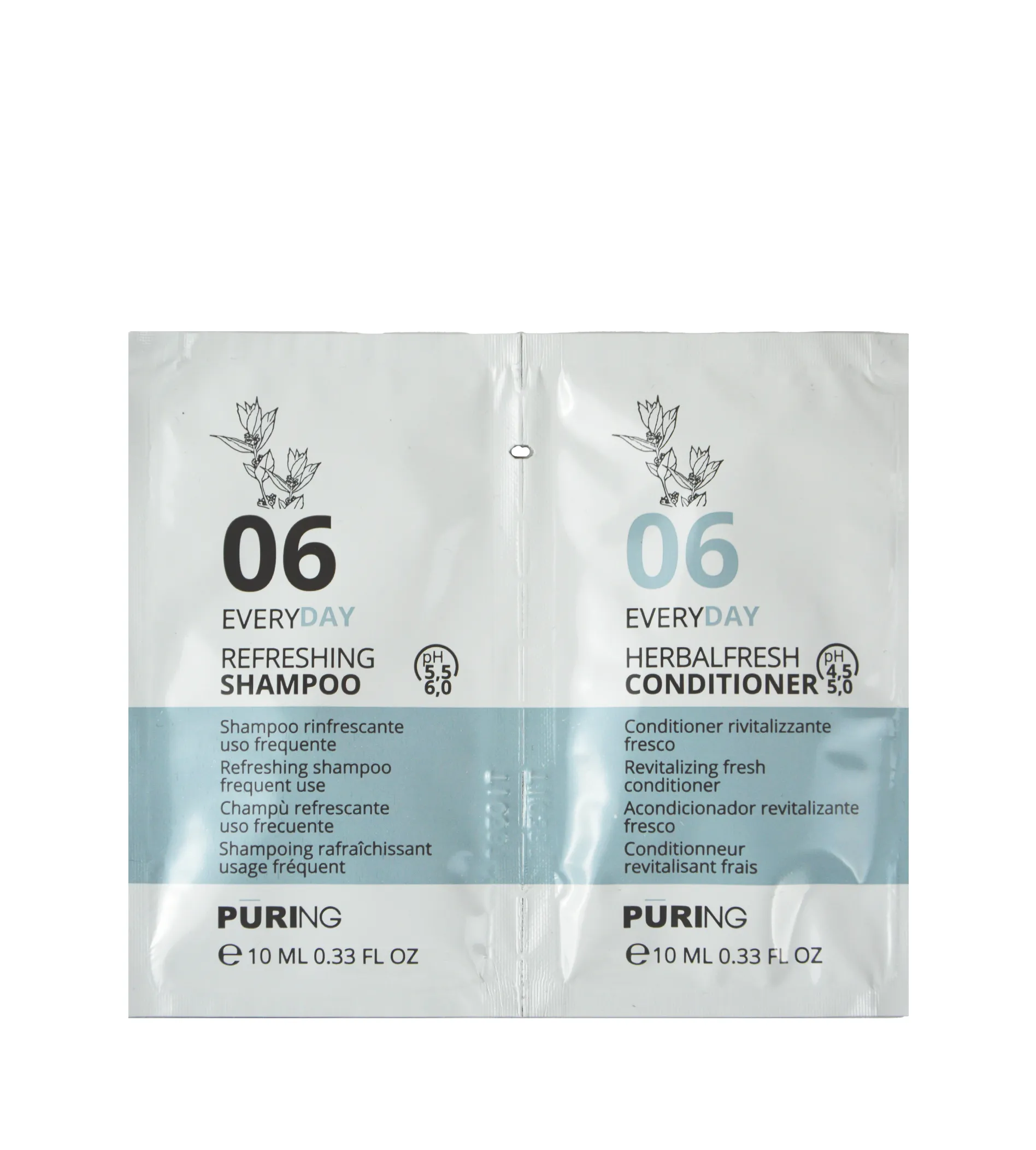 PURING 06 Everyday Refreshing Shampoo + Conditioner 10+10ml