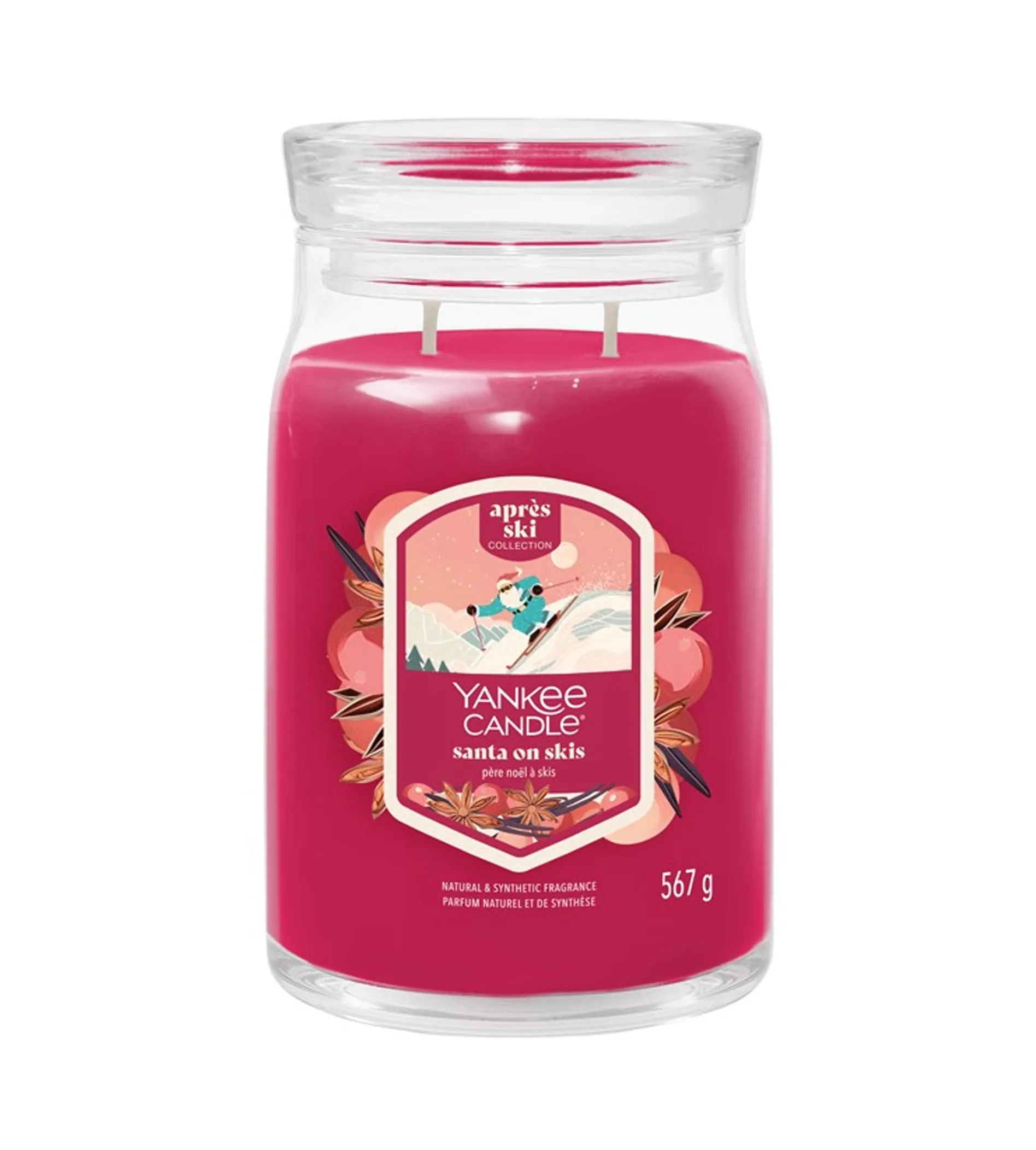 Yankee Candle Santa On Skis Signature Scented Candle 567g