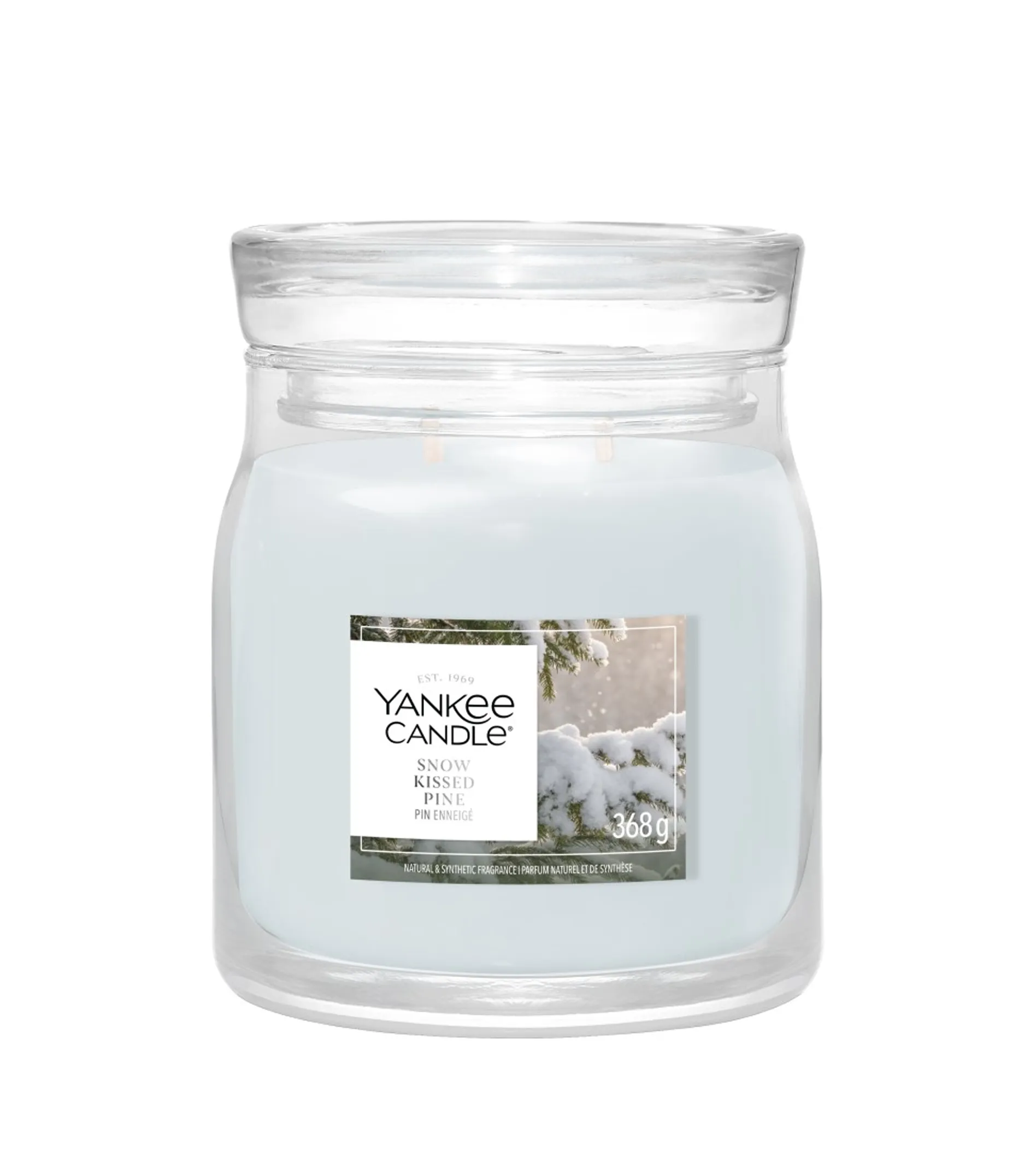 Yankee Candle Snow Kissed Pine Signature Scented Candle 368g