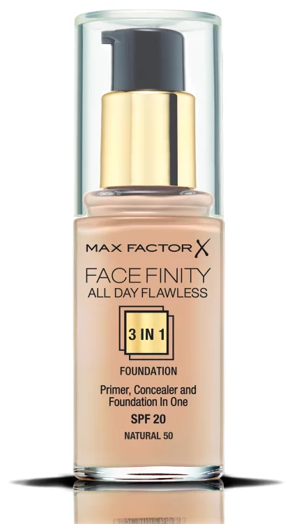 Max Factor Face Finity 3in1 Foundation SPF20 make-up 3in1 30 ml 50 Natural
