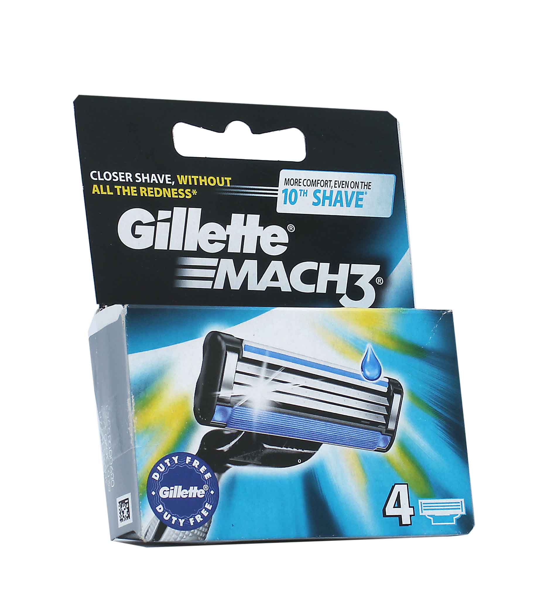 Gillette Mach3 Replacement Heads 4pcs