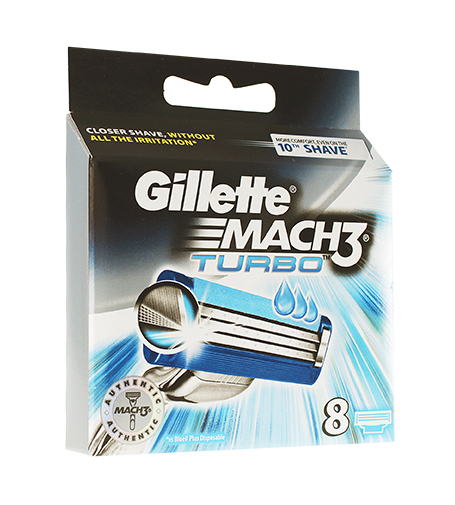 Gillette Mach3 Turbo spare blades for men 8 ks