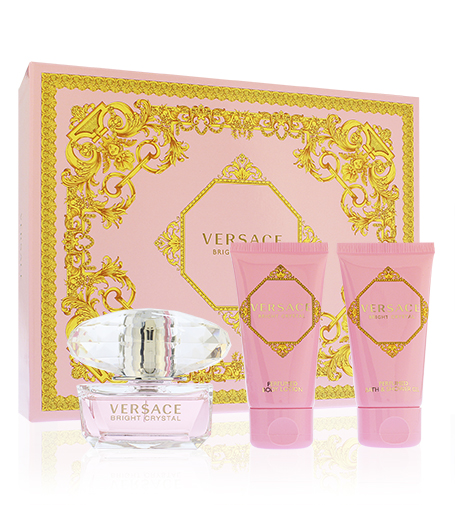Versace Bright Crystal eau de toilette for women 50 ml + tělové mléko 50 ml + sprchový gel 50 ml gift set