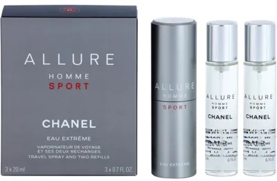 Chanel Allure Homme Sport Eau Extreme eau de toilette for men 3x20 ml refillable