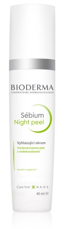 Bioderma Sébium Night Peel noční exfoliační sérum proti nedokonalostem pleti 40 ml