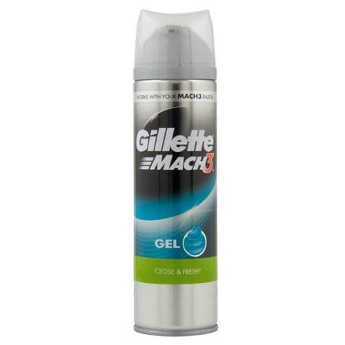 Gillette mach 3 Gel na holení Close&Fresh 200ml