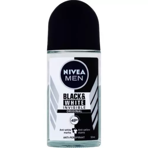 Black & White Roll on Men Invisible Black & White 48h 50ml