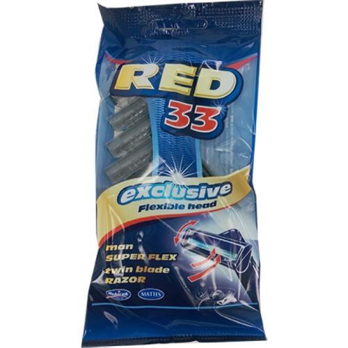 Mattes holící strojek 5ks Men RED33