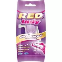 Mattes Holící strojek 5ks s lubrikačním proužkem Red lady
