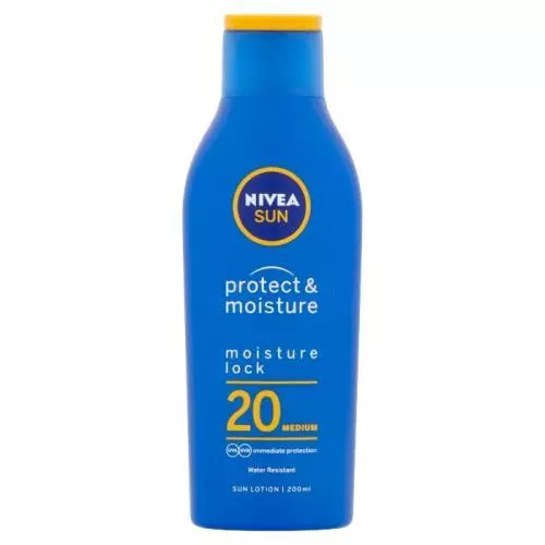 Nivea Sun Protect&Moisture opalovací mléko 200ml SPF20