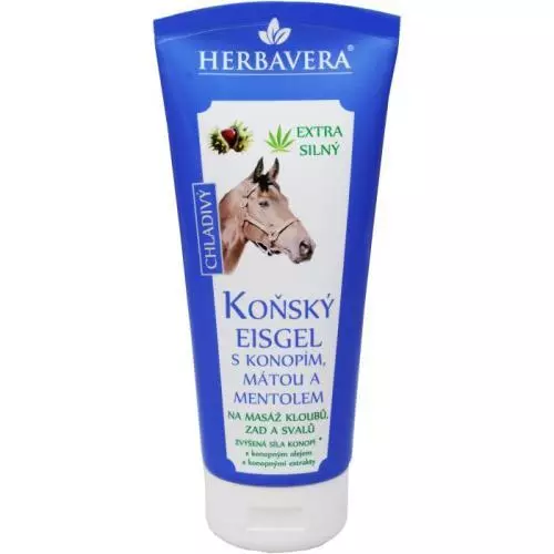 Herbavera koňský Eisgel 200ml konopí+máta+menthol