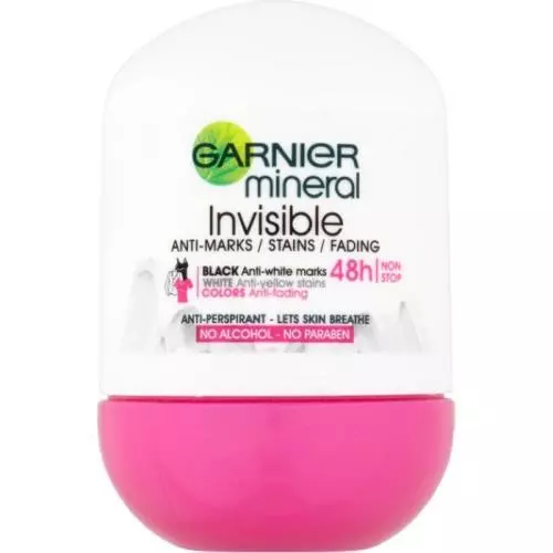 Garnier roll on invisible black white color 50ML