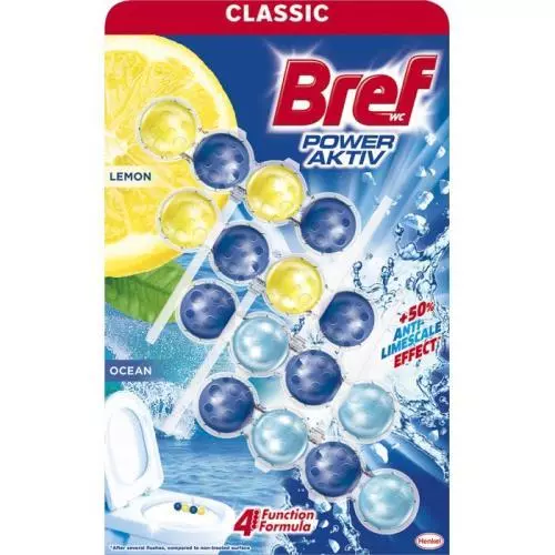Bref Power Aktiv WC závěs 4x50g Ocean+Lemon