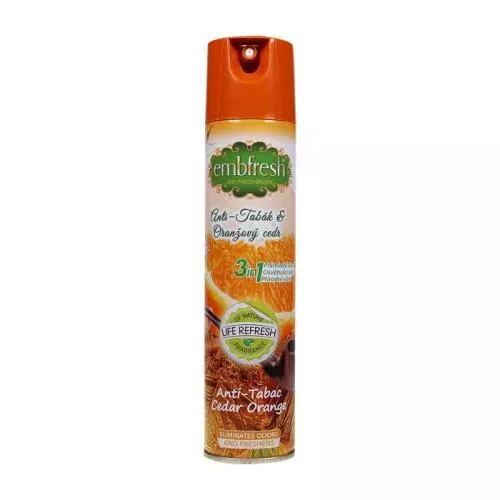 Embfresh osvěžovač anti tabac cedar orange 240ML