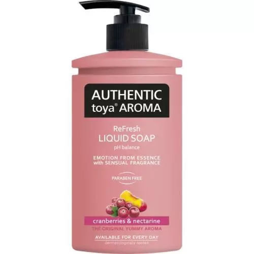 Authentic Toya Aroma tekuté mýdlo cranberries+nectarine 400ML