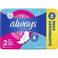 Always Ultra Quatro vložky 32ks Super