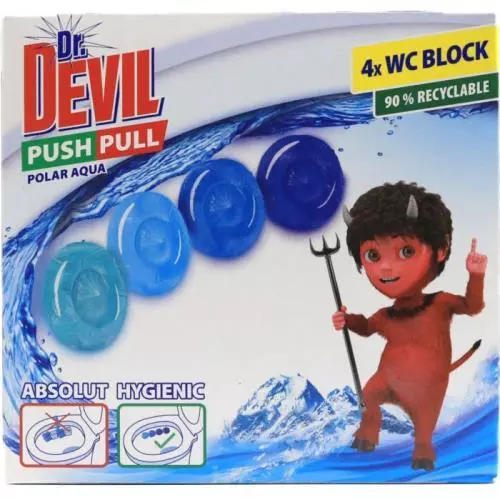 Dr. Devil push pull wc block polar aqua 4x20g