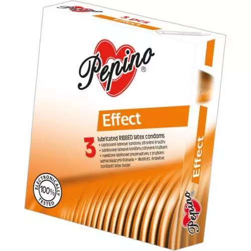 Pepino kondomy 3ks Effect kroužky