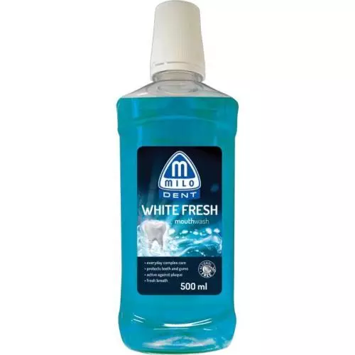 Milo Dent ústní voda 500ml White Fresh
