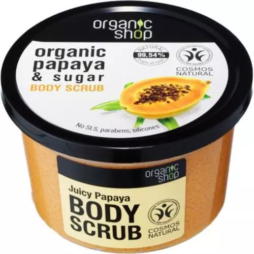 Organic Shop tělový peeling 250ml Renovující Papája a cukr
