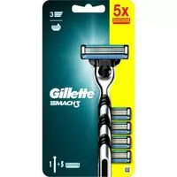 Gillette Mach3 strojek + 5 hlavice