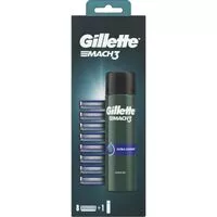Gillette Mach3 náhradní hlavice 8ks+extra comfort gel 200ML