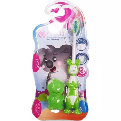 Spazzolino dětský kartáček 1ks Koala s krytkou soft