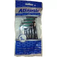 Atlantic holicí strojek jednorázový 2břit s lubrikačním proužkem 5ks panský