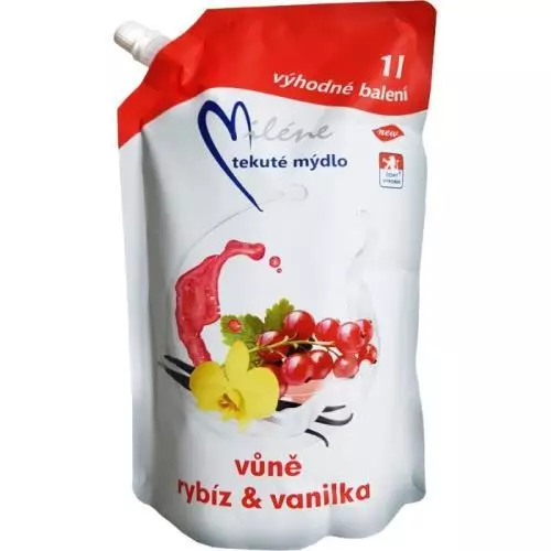Miléne tekuté mýdlo 1L Rybíz a Vanilka