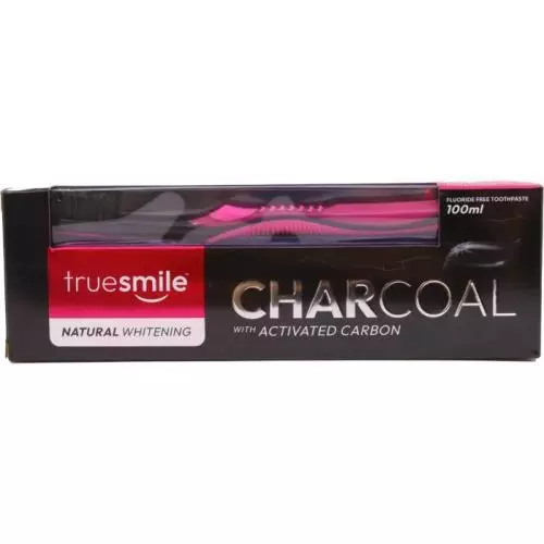 Truesmile zubní pasta 100ml Charcoal Active Carbon + kartáček