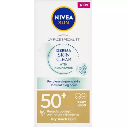 Nivea Sun pleťový krém 40ml SPF50+ Derma Skin