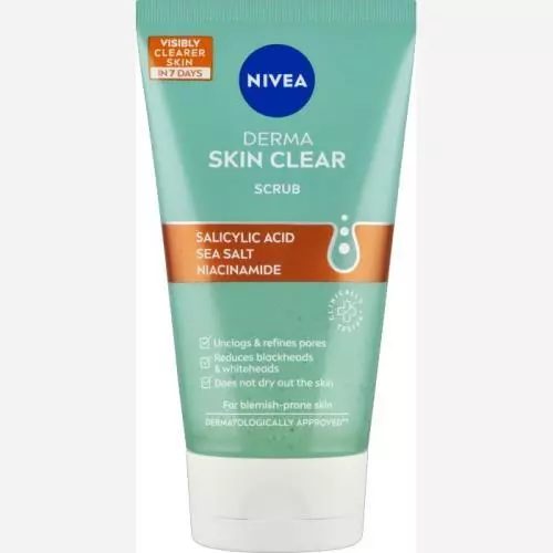 Nivea Derma Skin Clear čisticí peeling 150ml