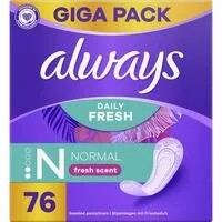 Always intimky daily fresh normal fresh scent 76ks