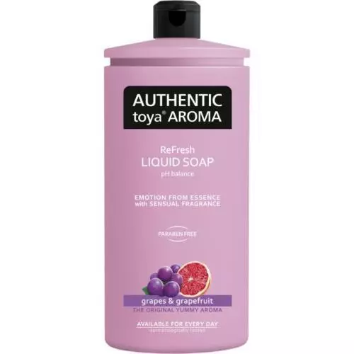 Authentic Toya Aroma tekuté mýdlo refill 600ml Grapes&Grapefruit