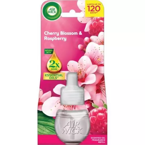 Air Wick náhradní náplň třešňový květ a malina 19ML