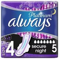 Always vložky ultra platinum secure night 5ks