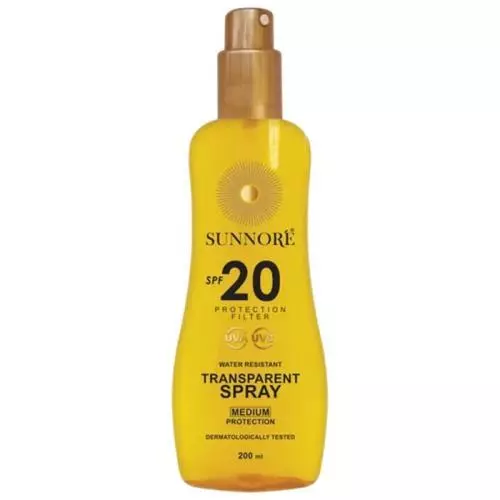 Sunnoré transparent sprej 200ml SPF20
